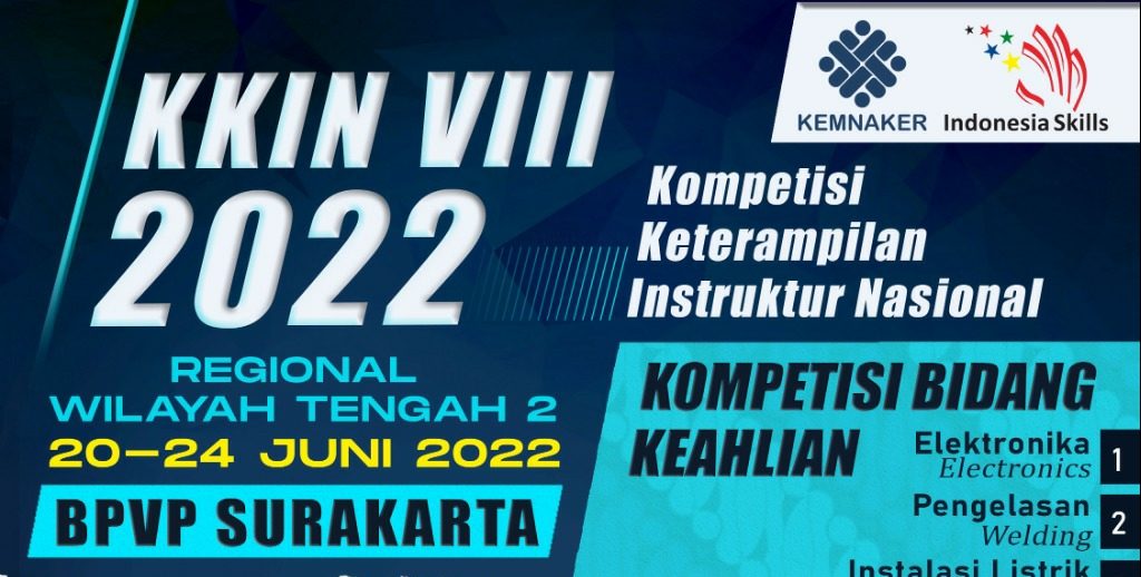 Pendaftaran Kompetisi Keterampilan Instruktur Nasional (KKIN) VIII Regional Wilayah Tengah 2