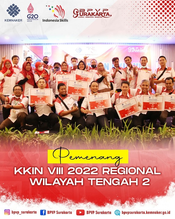 PEMENANG KKIN VIII 2022 REGIONAL WILAYAH TENGAH 2