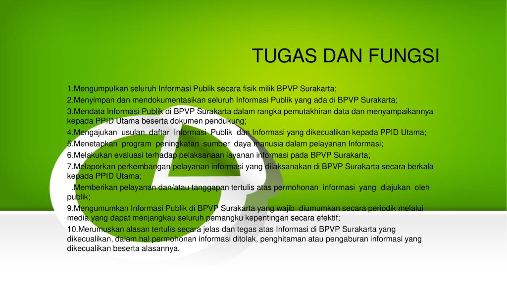 Tugas Dan Fungsi PPID – Balai Pelatihan Vokasi Dan Produktivitas