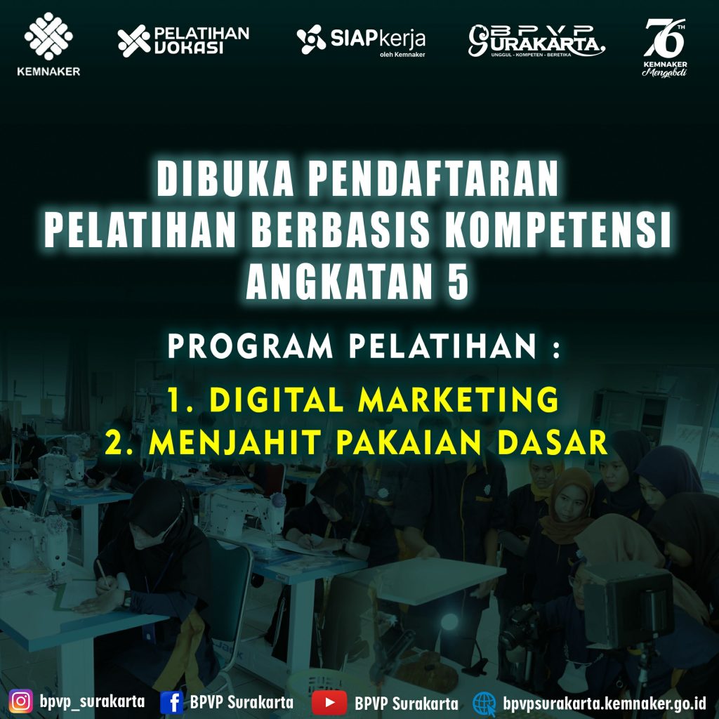 Balai Pelatihan Vokasi Dan Produktivitas – Penyelenggara Pelatihan ...