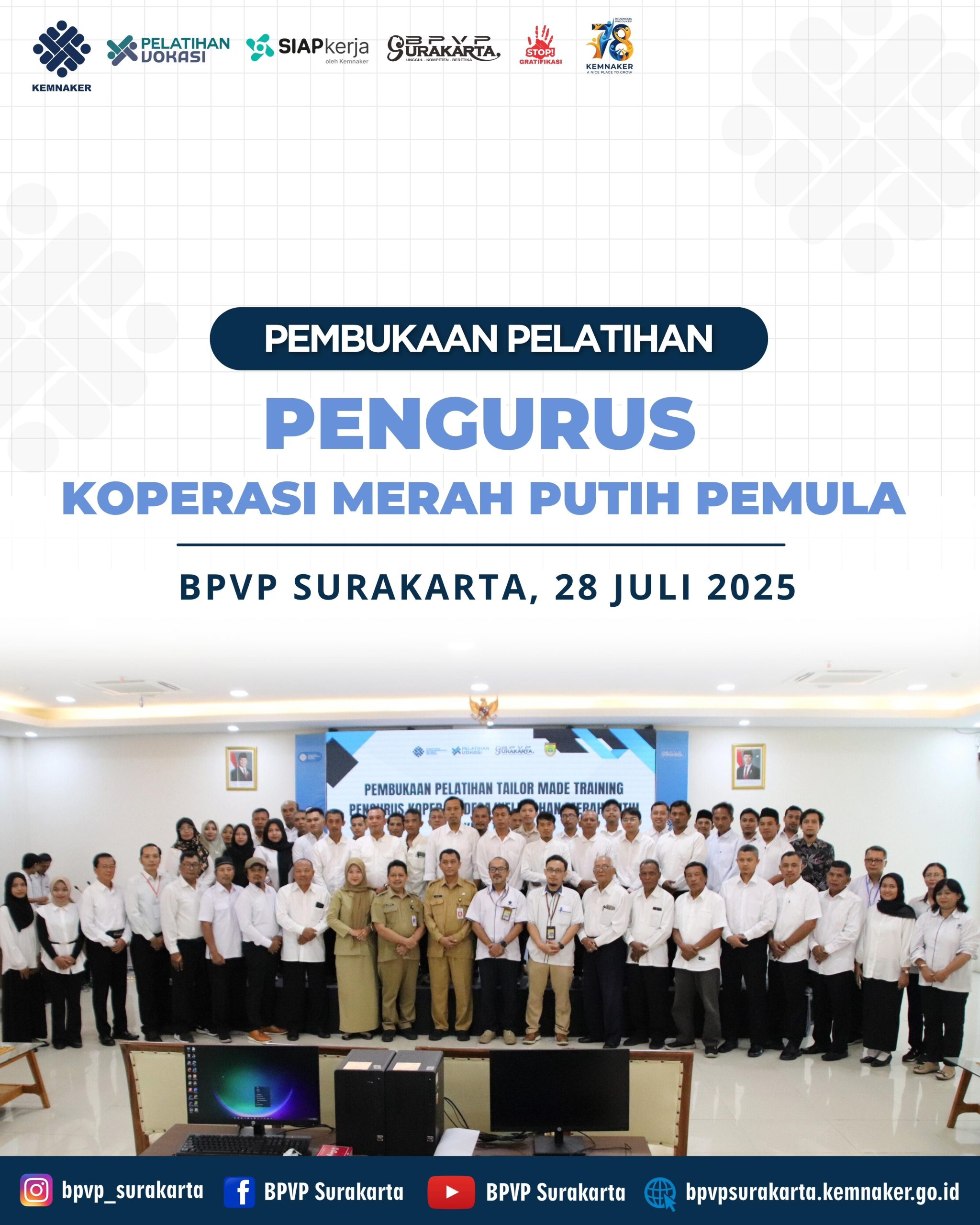 Pembukaan Pelatihan  Pengurus Koperasi Merah Putih Pemula