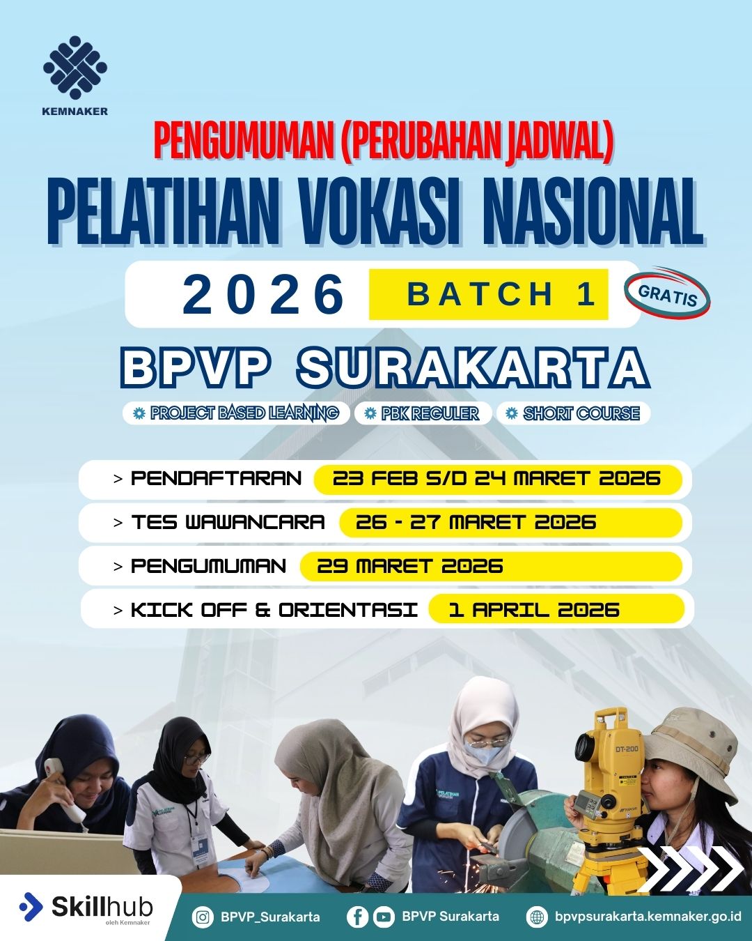 PELATIHAN VOKASI NASIONAL 2026 BATCH 1