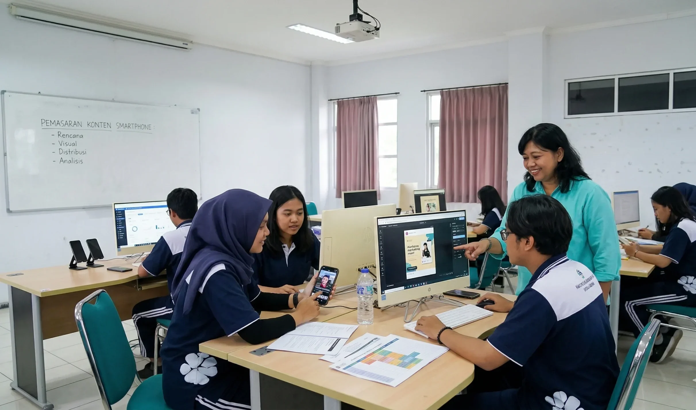 Pembuatan Konten Pemasaran Berbasis Aplikasi Smartphone